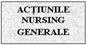 Text Box: ACTIUNILE NURSING GENERALE